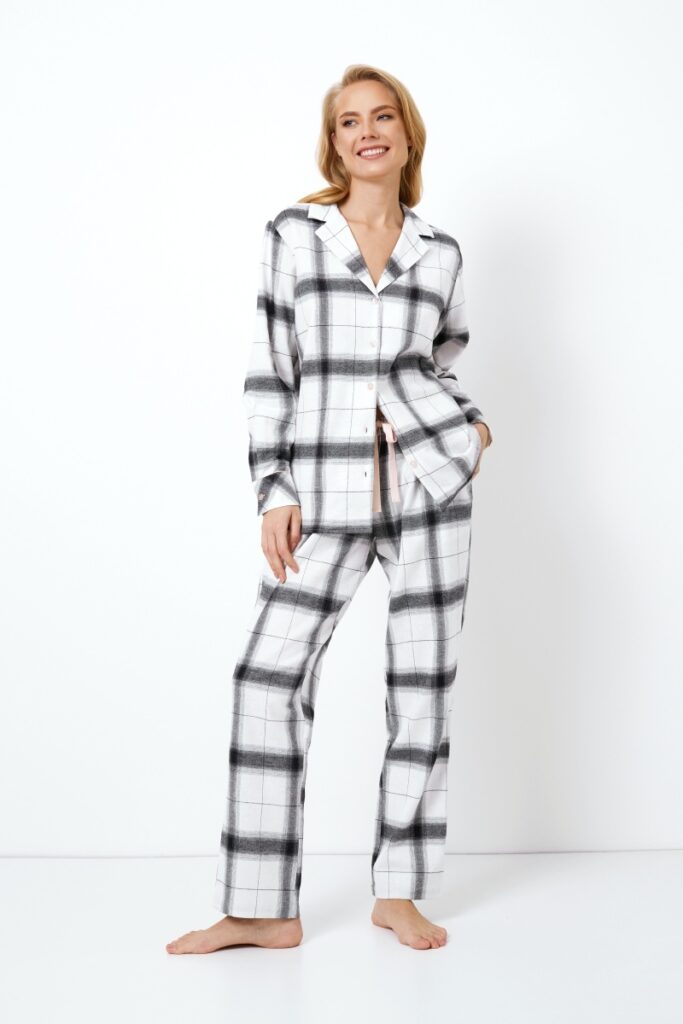 sku: CATALINA | Brand: Aruelle  | Size: XSmall Small Medium Large XLarge XXLarge  | Colors: Серый/Белый  | Бренды Aruelle | Домашняя одежда Пижамы | Title: Пижама с брюками CATALINA
