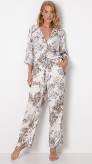 sku: CELESTE | Brand: Aruelle  | Size: XSmall Small Medium Large XLarge XXLarge  | Colors: Белый  | Бренды Aruelle | Домашняя одежда Пижамы | Title: Пижама с брюками CELESTE