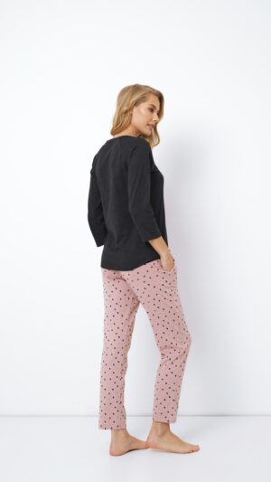 sku: DIONELLA | Brand: Aruelle  | Size: XSmall Small Medium Large XLarge  | Colors: Графит/Розовый  | Бренды Aruelle | Домашняя одежда Пижамы | Title: Пижама с брюками DIONELLA