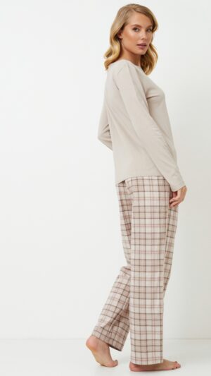 sku: ELLA | Brand: Aruelle  | Size: XSmall Small Medium Large XLarge XXLarge  | Colors: Светло-бежевый  | Бренды Aruelle | Домашняя одежда Пижамы | Title: Пижама с брюками ELLA