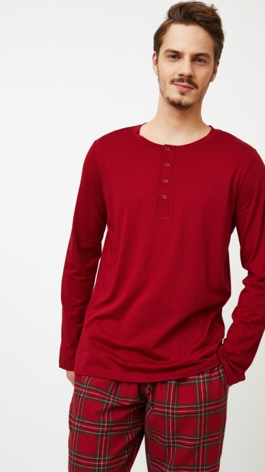 sku: HARRY | Brand: Aruelle  | Size: Small Medium Large XLarge XXLarge  | Colors: Бургундское вино  | Бренды Aruelle | Мужская коллекция Пижамы | Title: Пижама с брюками HARRY