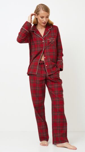 sku: HOLLY | Brand: Aruelle  | Size: XSmall Small Medium Large XLarge XXLarge  | Colors: Бургундское вино  | Бренды Aruelle | Домашняя одежда Пижамы | Title: Пижама с брюками HOLLY