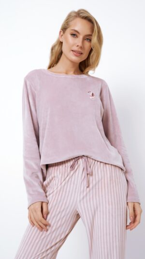 sku: LUNNA | Brand: Aruelle  | Size: XSmall Small Medium Large XLarge XXLarge  | Colors: Пыльная роза  | Бренды Aruelle | Домашняя одежда Пижамы | Title: Пижама с брюками LUNNA
