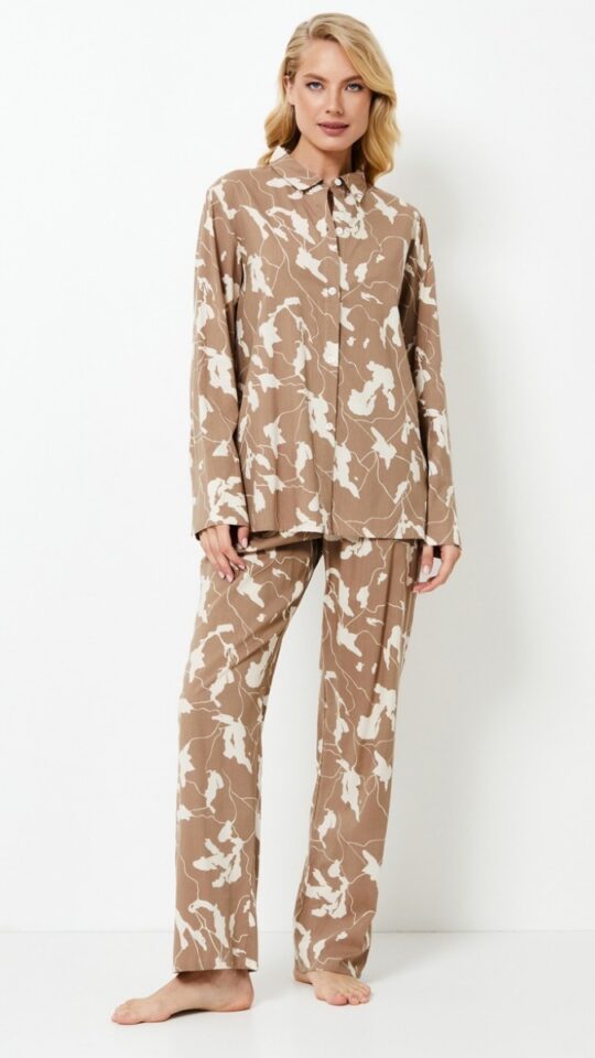 sku: MALIKA | Brand: Aruelle  | Size: XSmall Small Medium Large XLarge XXLarge  | Colors: Латте  | Бренды Aruelle | Домашняя одежда Пижамы | Title: Пижама с брюками MALIKA