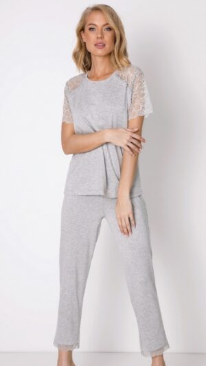 sku: MARIANNA | Brand: Aruelle  | Size: XSmall Small Medium Large XLarge XXLarge  | Colors: Светло-серый  | Бренды Aruelle | Домашняя одежда Пижамы | Title: Пижама с брюками MARIANNA