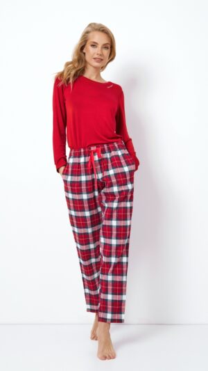 sku: MARIE | Brand: Aruelle  | Size: XSmall Small Medium Large XLarge XXLarge  | Colors: Красный/Белый  | Бренды Aruelle | Домашняя одежда Пижамы | Title: Пижама с брюками MARIE