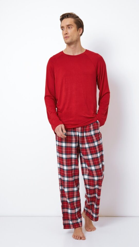 sku: MAX | Brand: Aruelle | Size: Small Medium Large XLarge XXLarge | Colors: Красный/Белый | Бренды Aruelle | Мужская коллекция Пижамы | Title: Пижама с брюками MAX