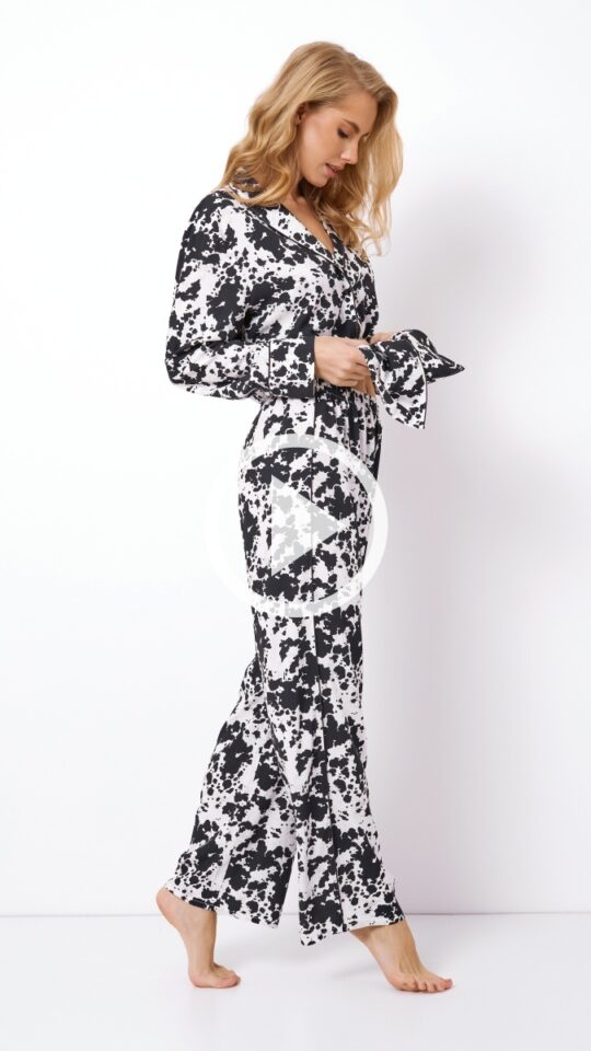 sku: MELODY | Brand: Aruelle  | Size: XSmall Small Medium Large XLarge XXLarge  | Colors: Черный/Белый  | Бренды Aruelle | Домашняя одежда Пижамы | Title: Пижама с брюками MELODY