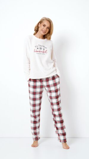 sku: MILENA | Brand: Aruelle  | Size: XSmall Small Medium Large XLarge XXLarge  | Colors: Красный/Белый  | Бренды Aruelle | Домашняя одежда Пижамы | Title: Пижама с брюками MILENA