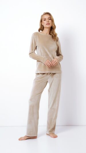 sku: MILLIE | Brand: Aruelle  | Size: XSmall Small Medium Large XLarge XXLarge  | Colors: Бежевый  | Бренды Aruelle | Домашняя одежда Пижамы | Title: Пижама с брюками MILLIE
