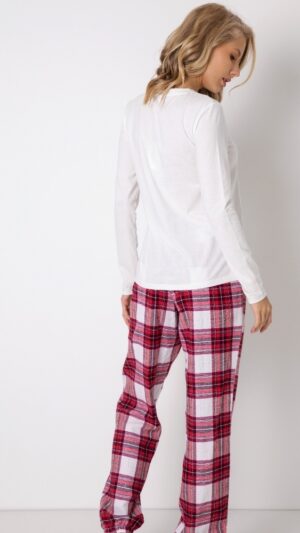 sku: NAILA | Brand: Aruelle  | Size: XSmall Small Medium Large XLarge XXLarge  | Colors: Белый/Красный  | Бренды Aruelle | Домашняя одежда Пижамы | Title: Пижама с брюками NAILA
