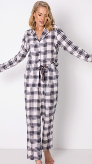 sku: NAOMY | Brand: Aruelle  | Size: XSmall Small Medium Large XLarge  | Colors: Светлый розовый/Графит  | Бренды Aruelle | Домашняя одежда Пижамы | Title: Пижама с брюками NAOMY