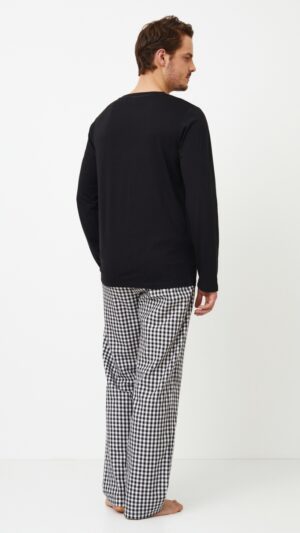 sku: PHILIP | Brand: Aruelle  | Size: Small Medium Large XLarge XXLarge  | Colors: Черный/Белый  | Бренды Aruelle | Мужская коллекция Пижамы | Title: Пижама с брюками PHILIP