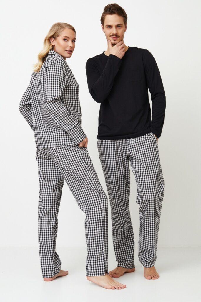 sku: PHILIP | Brand: Aruelle  | Size: Small Medium Large XLarge XXLarge  | Colors: Черный/Белый  | Бренды Aruelle | Мужская коллекция Пижамы | Title: Пижама с брюками PHILIP