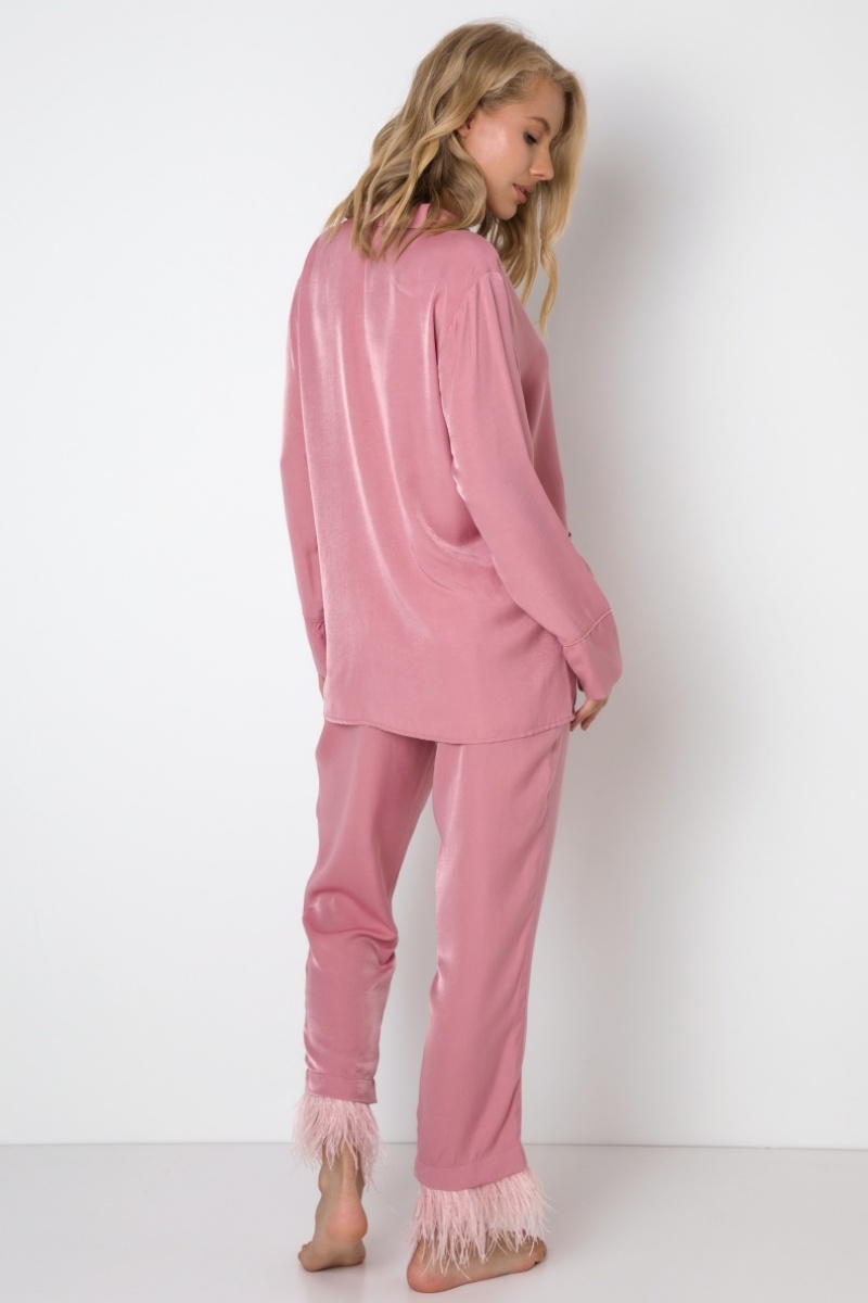 sku: ROBIN | Brand: Aruelle  | Size: XSmall Small Medium Large XLarge  | Colors: Розовый  | Бренды Aruelle | Домашняя одежда Пижамы | Title: Пижама с брюками ROBIN