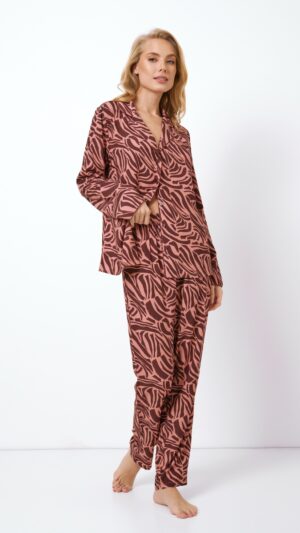 sku: ROSABEL | Brand: Aruelle  | Size: XSmall Small Medium Large XLarge XXLarge  | Colors: Коричневая роза  | Бренды Aruelle | Домашняя одежда Пижамы | Title: Пижама с брюками ROSABEL