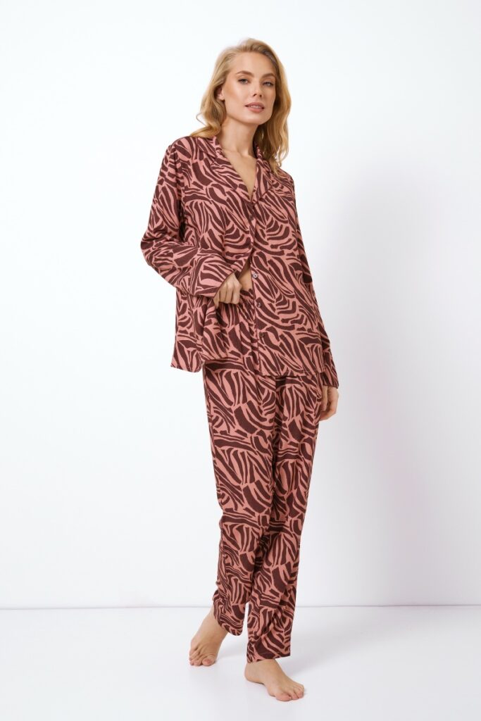 sku: ROSABEL | Brand: Aruelle  | Size: XSmall Small Medium Large XLarge XXLarge  | Colors: Коричневая роза  | Бренды Aruelle | Домашняя одежда Пижамы | Title: Пижама с брюками ROSABEL