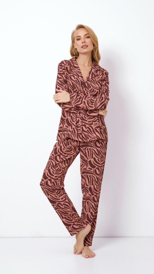 sku: ROSABEL | Brand: Aruelle  | Size: XSmall Small Medium Large XLarge XXLarge  | Colors: Коричневая роза  | Бренды Aruelle | Домашняя одежда Пижамы | Title: Пижама с брюками ROSABEL
