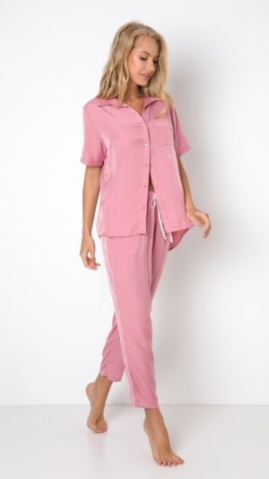 sku: RUBY | Brand: Aruelle  | Size: XSmall Small Medium Large XLarge  | Colors: Розовый  | Бренды Aruelle | Домашняя одежда Пижамы | Title: Пижама с брюками RUBY
