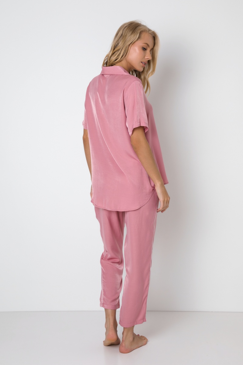 sku: RUBY | Brand: Aruelle  | Size: XSmall Small Medium Large XLarge  | Colors: Розовый  | Бренды Aruelle | Домашняя одежда Пижамы | Title: Пижама с брюками RUBY