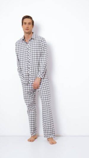 sku: SAMUEL | Brand: Aruelle  | Size: Small Medium Large XLarge XXLarge  | Colors: Серый/Белый  | Бренды Aruelle | Мужская коллекция Пижамы | Title: Пижама с брюками SAMUEL