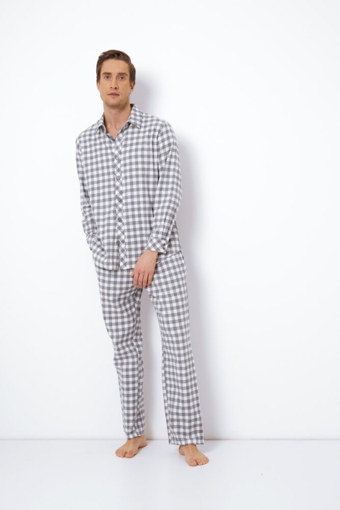 sku: SAMUEL | Brand: Aruelle  | Size: Small Medium Large XLarge XXLarge  | Colors: Серый/Белый  | Бренды Aruelle | Мужская коллекция Пижамы | Title: Пижама с брюками SAMUEL