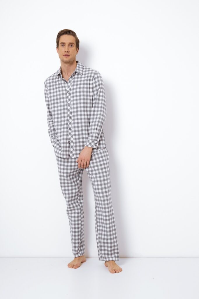 sku: SAMUEL | Brand: Aruelle  | Size: Small Medium Large XLarge XXLarge  | Colors: Серый/Белый  | Бренды Aruelle | Мужская коллекция Пижамы | Title: Пижама с брюками SAMUEL