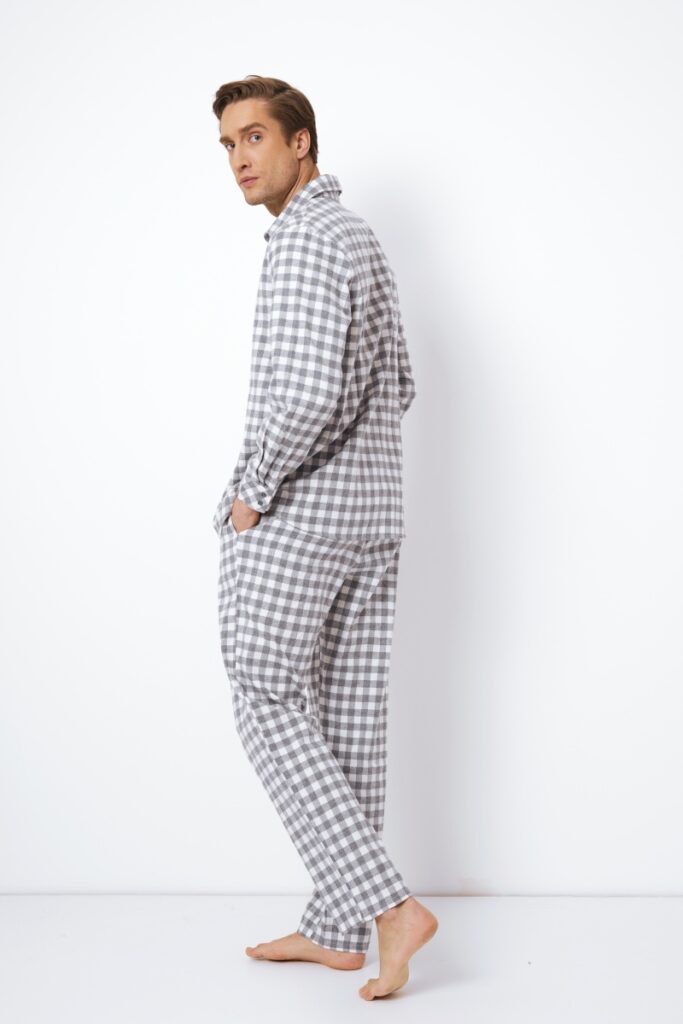 sku: SAMUEL | Brand: Aruelle  | Size: Small Medium Large XLarge XXLarge  | Colors: Серый/Белый  | Бренды Aruelle | Мужская коллекция Пижамы | Title: Пижама с брюками SAMUEL