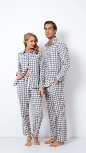 sku: SAMUEL | Brand: Aruelle  | Size: Small Medium Large XLarge XXLarge  | Colors: Серый/Белый  | Бренды Aruelle | Мужская коллекция Пижамы | Title: Пижама с брюками SAMUEL