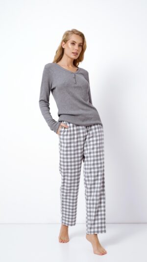sku: SOPHIA | Brand: Aruelle  | Size: XSmall Small Medium Large XLarge XXLarge  | Colors: Серый/Белый  | Бренды Aruelle | Домашняя одежда Пижамы | Title: Пижама с брюками SOPHIA