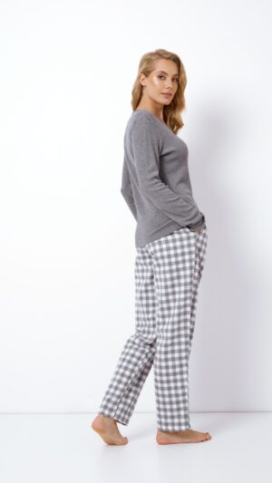 sku: SOPHIA | Brand: Aruelle  | Size: XSmall Small Medium Large XLarge XXLarge  | Colors: Серый/Белый  | Бренды Aruelle | Домашняя одежда Пижамы | Title: Пижама с брюками SOPHIA