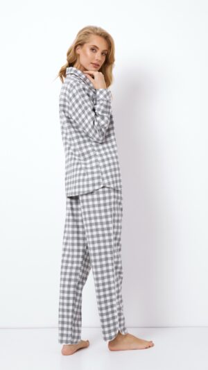 sku: STACY | Brand: Aruelle  | Size: XSmall Small Medium Large XLarge  | Colors: Серый/Белый  | Бренды Aruelle | Домашняя одежда Пижамы | Title: Пижама с брюками STACY