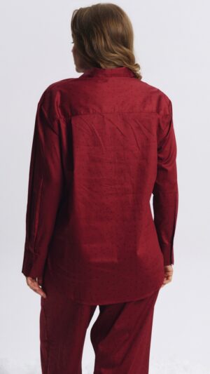 sku: VITTORIA | Brand: Aruelle  | Size: XSmall Small Medium Large XLarge XXLarge  | Colors: Бургундское вино  | Бренды Aruelle | Домашняя одежда Пижамы | Title: Пижама с брюками VITTORIA