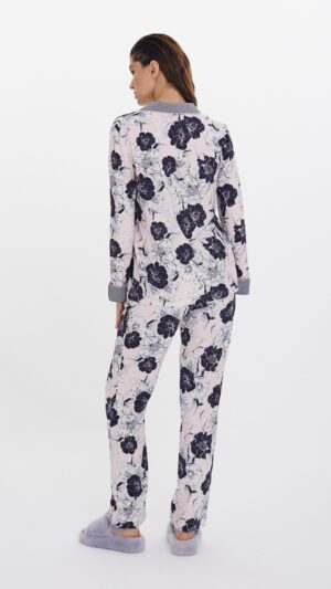 sku: 56484 | Brand: Laete  | Size: XSmall Small Medium Large XLarge XXLarge  | Colors: Розовый  | Бренды Laete | Домашняя одежда Пижамы | Title: Пижама с брюками