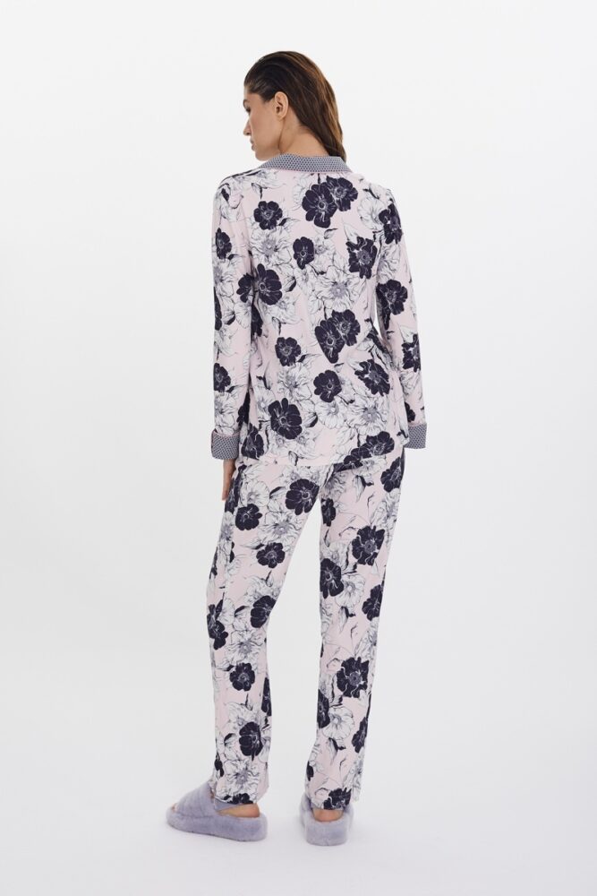 sku: 56484 | Brand: Laete  | Size: XSmall Small Medium Large XLarge XXLarge  | Colors: Розовый  | Бренды Laete | Домашняя одежда Пижамы | Title: Пижама с брюками