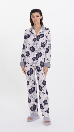 sku: 56484 | Brand: Laete  | Size: XSmall Small Medium Large XLarge XXLarge  | Colors: Розовый  | Бренды Laete | Домашняя одежда Пижамы | Title: Пижама с брюками