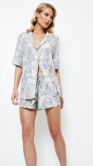sku: ADORIA | Brand: Aruelle  | Size: XSmall Small Medium Large XLarge XXLarge  | Colors: Серо-голубой  | Бренды Aruelle | Домашняя одежда Пижамы | Title: Пижама с шортами ADORIA