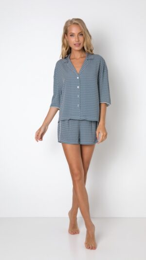 sku: BERTHA | Brand: Aruelle  | Size: XSmall Small Medium Large XLarge  | Colors: Мульти  | Бренды Aruelle | Домашняя одежда Пижамы | Title: Пижама с шортами BERTHA