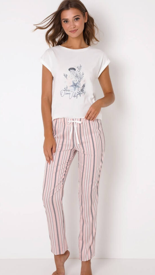 sku: SCARLETTE | Brand: Aruelle  | Size: XSmall Small Medium Large XLarge  | Colors: Светло-Розовый  | Бренды Aruelle | Домашняя одежда Пижамы | Title: Пижама с брюками SCARLETTE