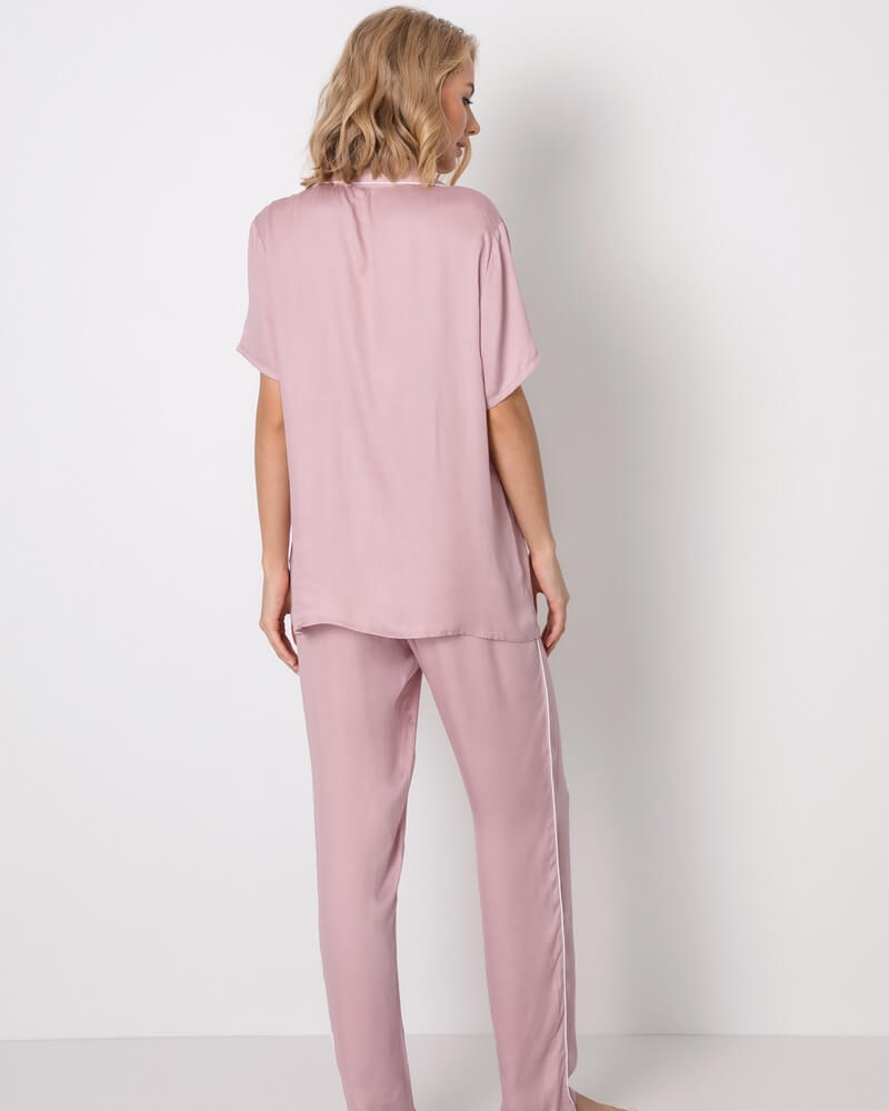 sku: TIANNA | Brand: Aruelle  | Size: XSmall Small Medium Large XLarge XXLarge  | Colors: Розовый  | Бренды Aruelle | Домашняя одежда Пижамы | Title: Пижама с брюками TIANNA