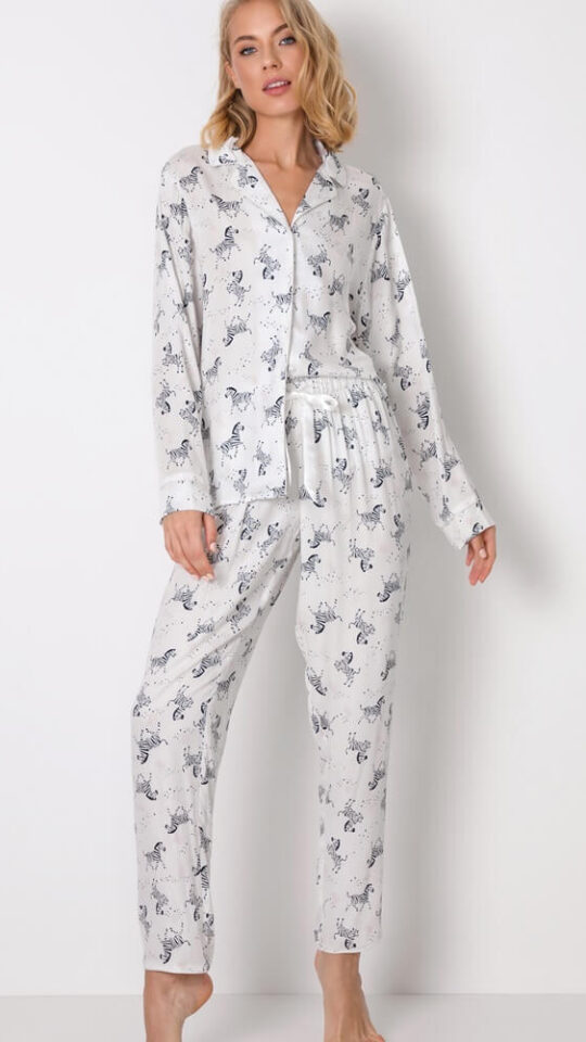 sku: ZOE | Brand: Aruelle | Size: XSmall Small Medium Large XLarge XXLarge | Colors: Белый | Бренды Aruelle | Домашняя одежда Пижамы | Title: Пижама с брюками ZOE