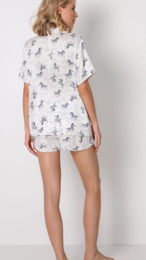 sku: ZOE | Brand: Aruelle  | Size: XSmall Small Medium Large XLarge XXLarge  | Colors: Белый  | Бренды Aruelle | Домашняя одежда Пижамы | Title: Пижама с шортами ZOE