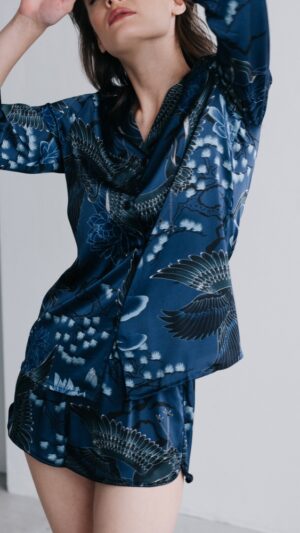 sku: LEONIE | Brand: Aruelle  | Size: XSmall Small Medium Large XLarge  | Colors: Морская волна  | Бренды Aruelle | Домашняя одежда Пижамы | Title: Пижама с шортами LEONIE