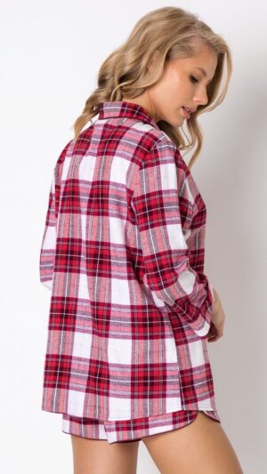 sku: NELLY | Brand: Aruelle  | Size: XSmall Small Medium Large XLarge XXLarge  | Colors: Белый/Красный  | Бренды Aruelle | Домашняя одежда Пижамы | Title: Пижама с шортами NELLY