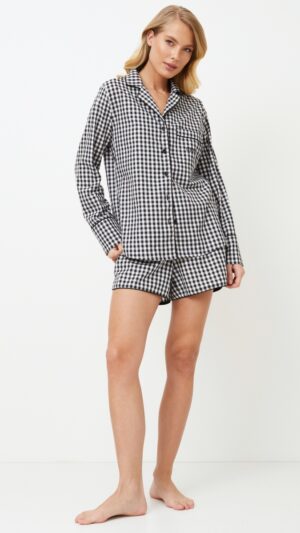sku: PHILIPPA | Brand: Aruelle  | Size: XSmall Small Medium Large XLarge XXLarge  | Colors: Черный/Белый  | Бренды Aruelle | Домашняя одежда Пижамы | Title: Пижама с шортами PHILIPPA