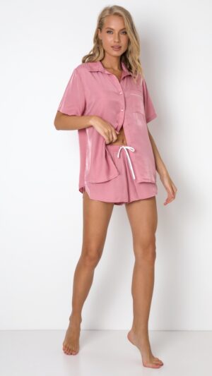 sku: RUBY | Brand: Aruelle  | Size: XSmall Small Medium Large XLarge  | Colors: Розовый  | Бренды Aruelle | Домашняя одежда Пижамы | Title: Пижама с шортами RUBY