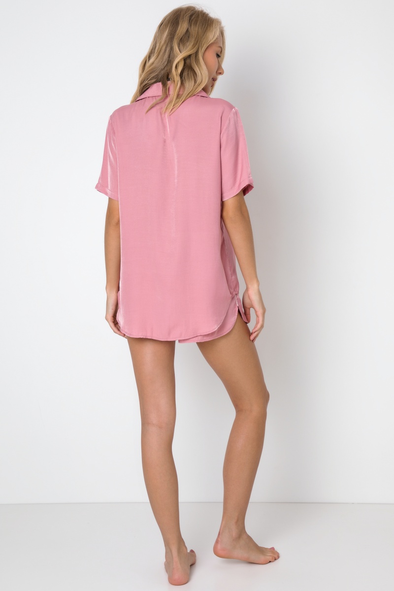 sku: RUBY | Brand: Aruelle  | Size: XSmall Small Medium Large XLarge  | Colors: Розовый  | Бренды Aruelle | Домашняя одежда Пижамы | Title: Пижама с шортами RUBY