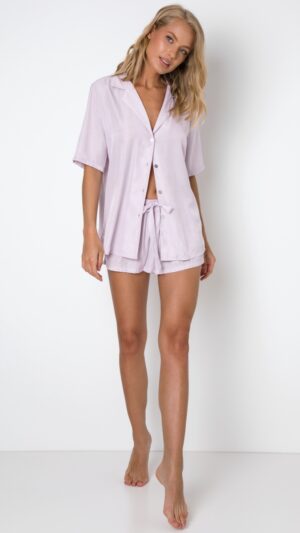 sku: VENICE | Brand: Aruelle  | Size: XSmall Small Medium Large XLarge  | Colors: Сиреневый  | Бренды Aruelle | Домашняя одежда Пижамы | Title: Пижама с шортами VENICE