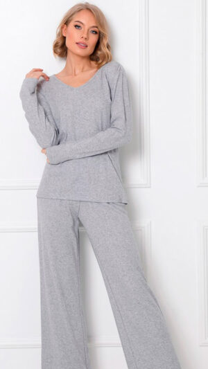 sku: Пижама с брюками VIVIENNE | Brand: Aruelle  | Size: XSmall Small Medium Large XLarge XXLarge  | Colors: Серый  | Бренды Aruelle | Домашняя одежда Пижамы | Title: Пижама с брюками VIVIENNE