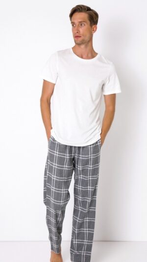sku: TYLER | Brand: Aruelle  | Size: Small Medium Large XLarge XXLarge  | Colors: Белый/Серый  | Бренды Aruelle | Мужская домашняя одежда Пижамы | Title: Пижама TYLER